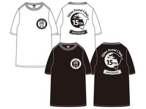 レイトカマー (LATECOMER)さんの歯科医院開院「15周年記念」のTシャツデザインへの提案