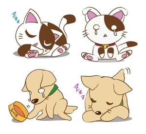 かなた (kanata19)さんのLINEスタンプ　犬＆猫のキャラクターデザインをお願い致します。への提案