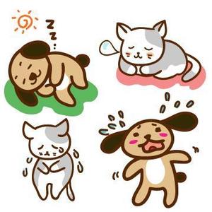 yuicoi68さんのLINEスタンプ　犬＆猫のキャラクターデザインをお願い致します。への提案