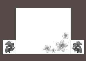ハヤシナオト (naotoman)さんのラズベリーの花のイラスト（墓石彫刻に利用します）への提案