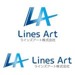 saobitさんのテレビ番組等制作会社「ラインズアート株式会社」のロゴへの提案