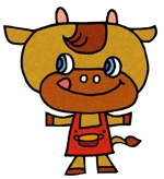 山本まもる (mamoroll)さんの「牛」「鍋」をイメージしたキャラクターデザインへの提案