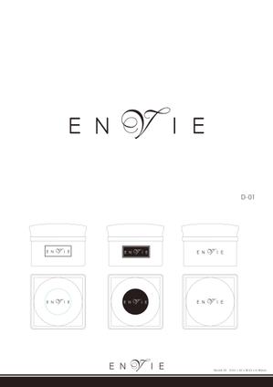 空 (air_sora)さんの新商品の高級美容栄養クリームの【ＥＮＶＩＥ】の書体デザイン。箱のトップにも印刷。への提案