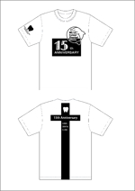 pmuster  (pmuster)さんの歯科医院開院「15周年記念」のTシャツデザインへの提案