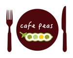 @core (core___)さんの豆料理のカフェ「cafe peas」のロゴへの提案