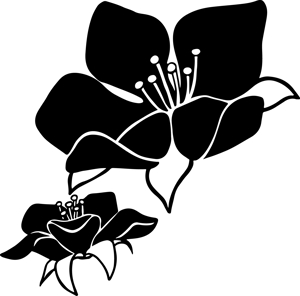 HaHa (hahaseiko)さんのラズベリーの花のイラスト（墓石彫刻に利用します）への提案