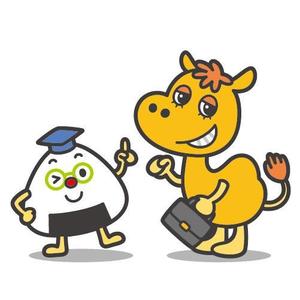 RUN (roosterpools)さんのらくだ と おにぎり の 2キャラクターのデザインへの提案