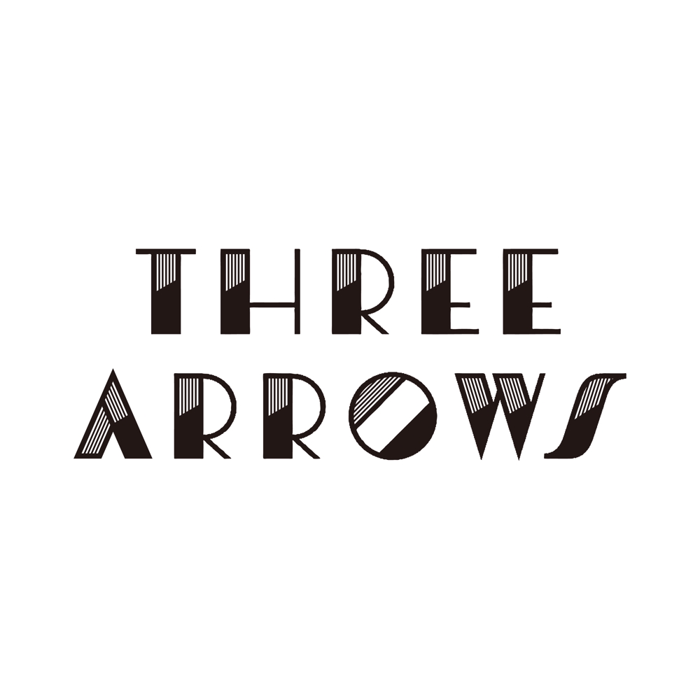 美容室　「Three arrows」のロゴ