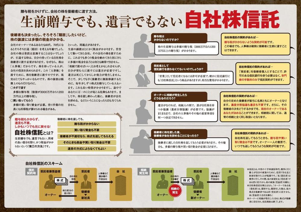 パンフレットのデザイン　Ａ４見開き４ページ　原案はあります