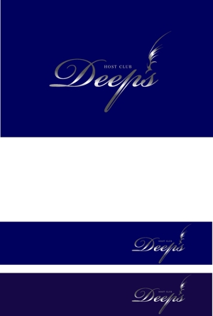 arc design (kanmai)さんのホストクラブ「DEEPS」のロゴへの提案
