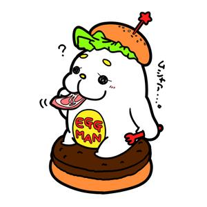 ソバコ (Toshikoshi_Sobako)さんのお茶目なegg(たまご）マンのキャラクターへの提案