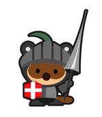 mimika (mimika)さんの「たぬき」＋「騎士」のキャラクターデザイン（サイト内で情報紹介をするキャラクター）への提案