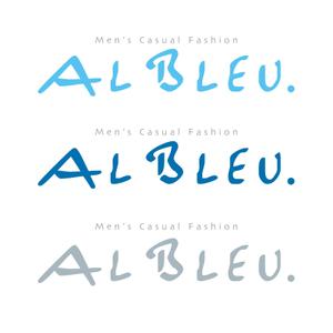 free！ (free_0703)さんのアパレルショップMENZ-STYLEの新ブランド「AL BLEU.（オールブルー）」ロゴへの提案