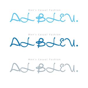 free！ (free_0703)さんのアパレルショップMENZ-STYLEの新ブランド「AL BLEU.（オールブルー）」ロゴへの提案