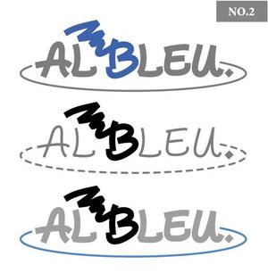 ＢＬＡＺＥ (blaze_seki)さんのアパレルショップMENZ-STYLEの新ブランド「AL BLEU.（オールブルー）」ロゴへの提案
