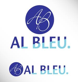 株式会社エージェント (agent-119zin)さんのアパレルショップMENZ-STYLEの新ブランド「AL BLEU.（オールブルー）」ロゴへの提案