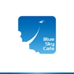 yoko45yokoさんの新規オープンの南国系カフェ「Blue Sky Cafe」のロゴへの提案