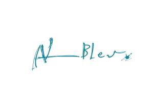 boobee ()さんのアパレルショップMENZ-STYLEの新ブランド「AL BLEU.（オールブルー）」ロゴへの提案