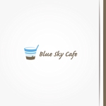 Design-Base ()さんの新規オープンの南国系カフェ「Blue Sky Cafe」のロゴへの提案