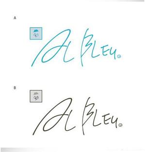 norisART憲DeSIGN Office (norisline)さんのアパレルショップMENZ-STYLEの新ブランド「AL BLEU.（オールブルー）」ロゴへの提案