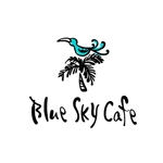 鈴木 ようこ (yoko115)さんの新規オープンの南国系カフェ「Blue Sky Cafe」のロゴへの提案