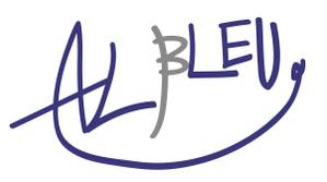 kajigotoさんのアパレルショップMENZ-STYLEの新ブランド「AL BLEU.（オールブルー）」ロゴへの提案