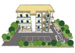 AtelierMarie-Rosaire (jsmpg_ej)さんのマンション全体とエントランスのイラスト２点への提案