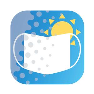 edesign213 (edesign213)さんのiPhone Android アプリ「大気汚染予報（PM2.5と黄砂の予測）」のアイコンへの提案
