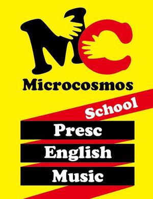 HMkobo (HMkobo)さんのインターナショナルプリスクール＆英語教室＆音楽教室「ミクロコスモス」の看板への提案