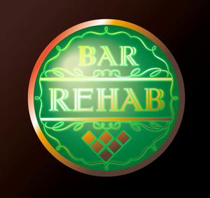 rei 0000 (momoz3588)さんのBAR「REHAB」の看板への提案
