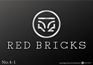 KS-STUDIO (KSSTUDIO)さんのヨーロッパのバーレストラン 『Red Bricks』　赤レンガ　のロゴへの提案