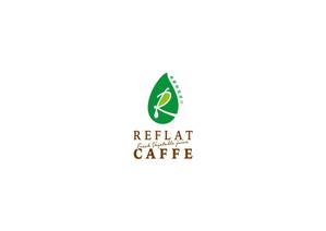 unGROUND (takwonder)さんのフレッシュジュースの「Reflat caffe」カフェのロゴへの提案