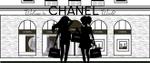 purrin007さんのネットショップのトップページに添付するCHANELブティック外観のイラストバナー画像をお願い致します。への提案