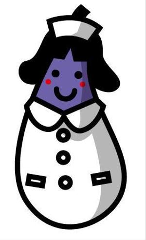 しげるん (shigeru211)さんの野菜の茄子がナース（看護師）服を着ているキャラクター（なす子）への提案