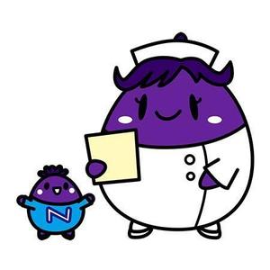吉水 (seiwa)さんの野菜の茄子がナース（看護師）服を着ているキャラクター（なす子）への提案