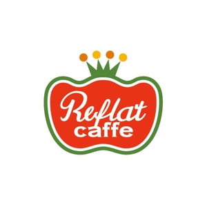 flamingo007 (flamingo007)さんのフレッシュジュースの「Reflat caffe」カフェのロゴへの提案