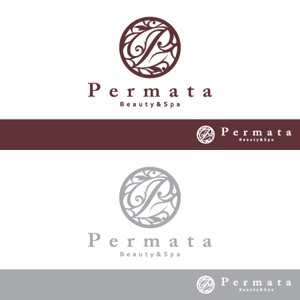 take5-design (take5-design)さんのアジアンバリエステ「Beauty&Spa Permata」のロゴへの提案