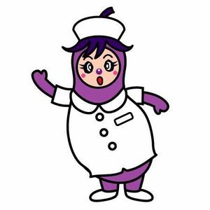 str-labelさんの野菜の茄子がナース（看護師）服を着ているキャラクター（なす子）への提案