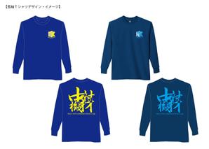 さんの極厚鋼板を炎で精密に切断するスタッフの作業用Tシャツデザインへの提案
