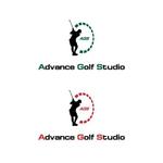 rei_design (rei_design)さんのインドアゴルフスタジオ 「Advance Golf Studio」のロゴ制作への提案
