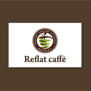 muscatcurry (muscatcurry)さんのフレッシュジュースの「Reflat caffe」カフェのロゴへの提案