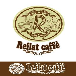 MAC TANAKA (MACTANAKA)さんのフレッシュジュースの「Reflat caffe」カフェのロゴへの提案