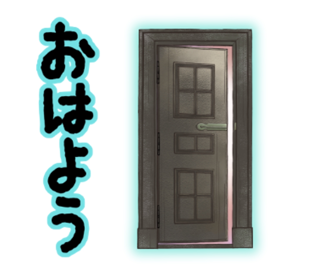 弊社ロゴがドアなので、ドアのキャラクターデザイン