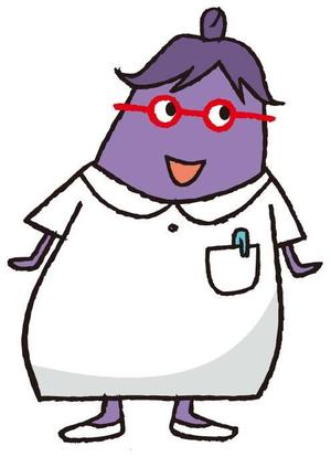 わたなべじゅんじ (junji513_hinemos)さんの野菜の茄子がナース（看護師）服を着ているキャラクター（なす子）への提案