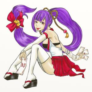 コタロー (sisouseijyo_siina)さんのゲームに登場するモンスターのイラスト(巫女モンスター)への提案