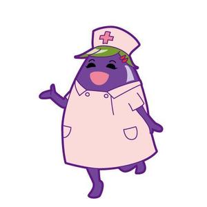 みゃーぎ (mya-gi)さんの野菜の茄子がナース（看護師）服を着ているキャラクター（なす子）への提案