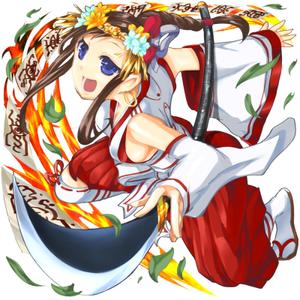 Armadillo　大慈 (almajiro)さんのゲームに登場するモンスターのイラスト(巫女モンスター)への提案