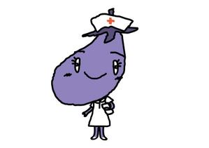 marukei (marukei)さんの野菜の茄子がナース（看護師）服を着ているキャラクター（なす子）への提案