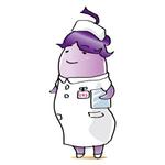 ikdnodeさんの野菜の茄子がナース（看護師）服を着ているキャラクター（なす子）への提案