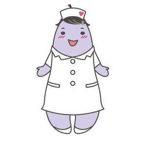 ko_design (kormtmt)さんの野菜の茄子がナース（看護師）服を着ているキャラクター（なす子）への提案